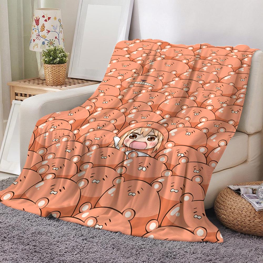 Himouto Umaru-chan Doma Umaru Kuscheldecke Flanell-Kuscheldecke: Weiches, kinderfreundliches, warmes, antistatisches, waschbares Ganzjahres-Schlafsofa für Zuhause