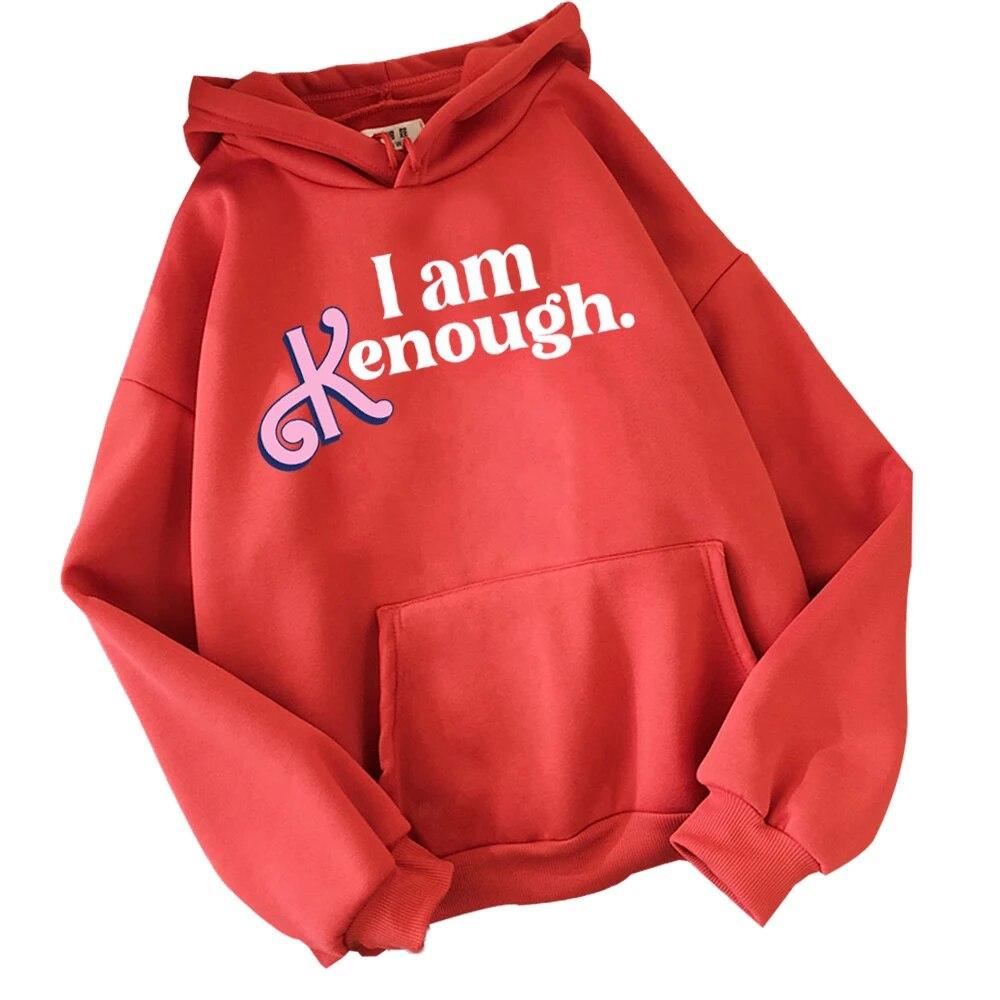 I Am Enough Hoodie Harajuku Pullover Tops Sweatshirt I Am Kenough Streetwear Unisex Unisex