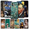 Mona Lisa Van Gogh Pintura a Óleo Estojo de Arte Para Xiaomi 13 12 11 Lite 12T 11T 10T 9T Mi Poco X5 M4 M3 X4 X3 Pro F5 F4 F3 GT 5G Capa