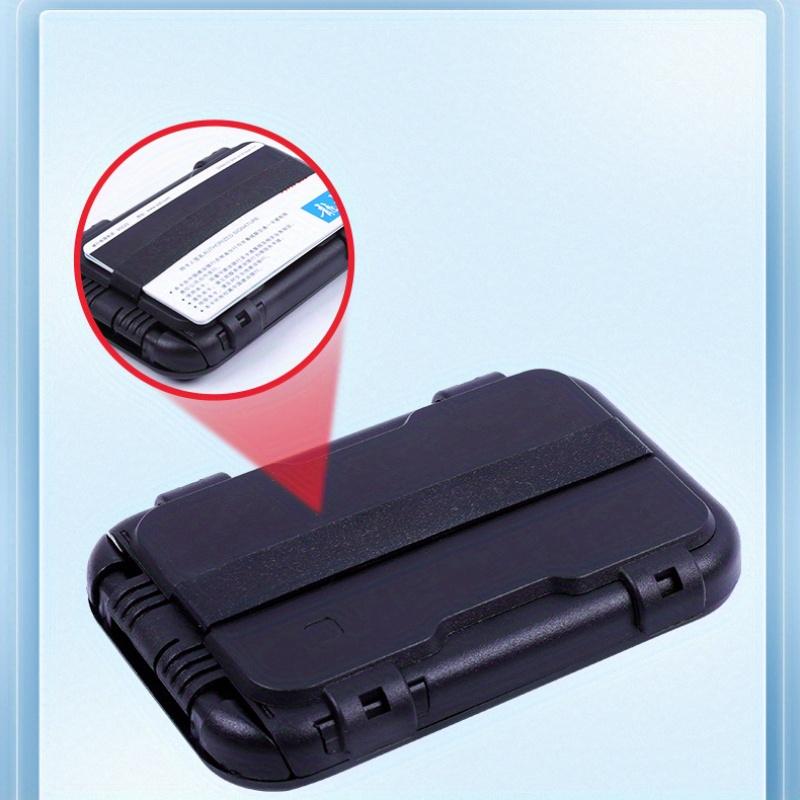 Block Minimalistisk Plånbok i Plast Herr Ultratunn Aluminiumklämma Ficka Kontanter Kreditkortshållare Plånböcker Herr