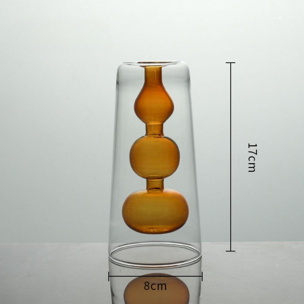 Creative Flower Vases Decorative Glass Bottles Hydroponic Planter for Wedding Centerpieces Living Home Office Table Decor