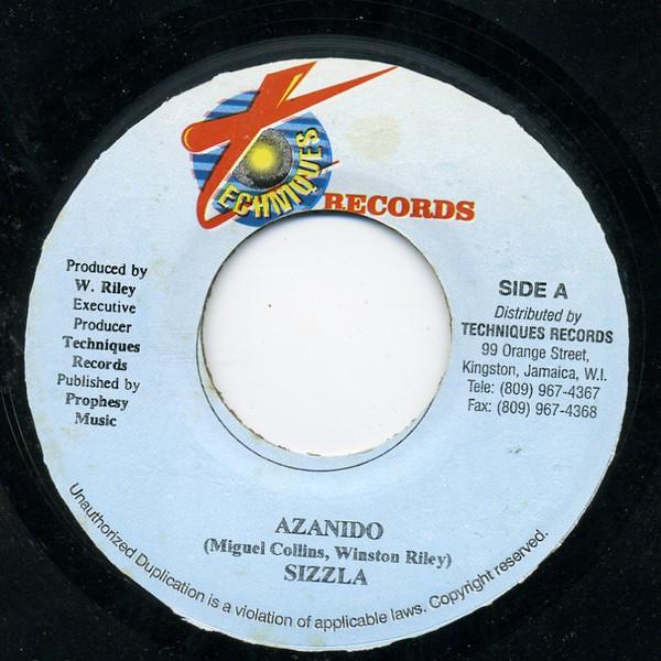 

7inch Record SIZZLA - Azanido NONE Techniques Jamaica Reggae, Ska & Dub Used
