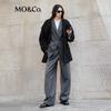 MO&Co. Cashmere Wool High-Neck Mid-Length Coat