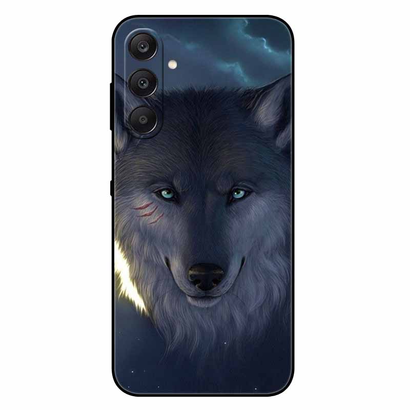 For SAMSUNG A17 5G Case TPU Soft Silicone Cover Space Wolf Shockproof Cover For Samsung GalaxyA17 5G Coque Cartoon Bumper A17 5G