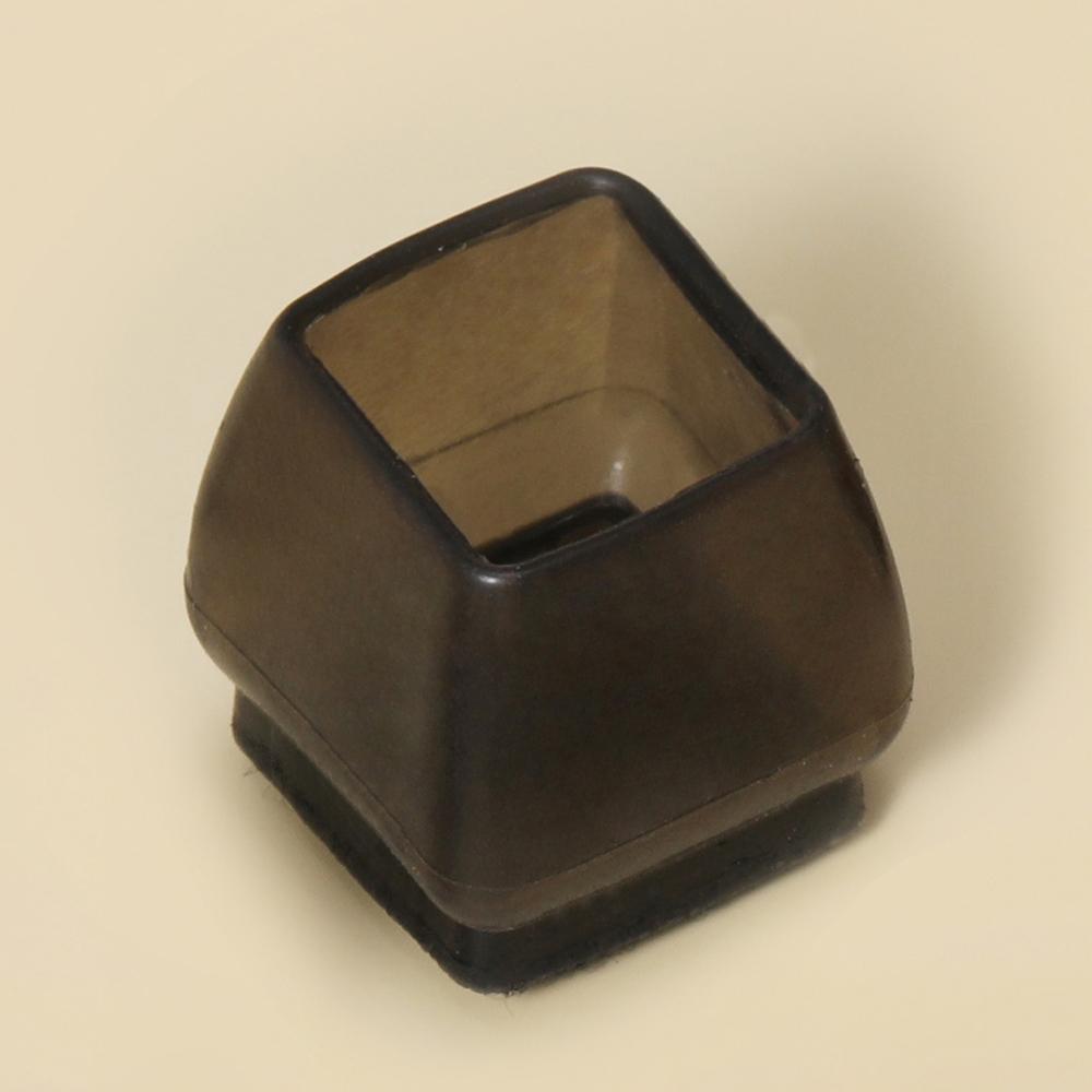 8Pcs Thickened TPE Small Square Chair Leg Caps Anti-Slip Noise Reduction Furniture Foot Pads Elastic Protectors