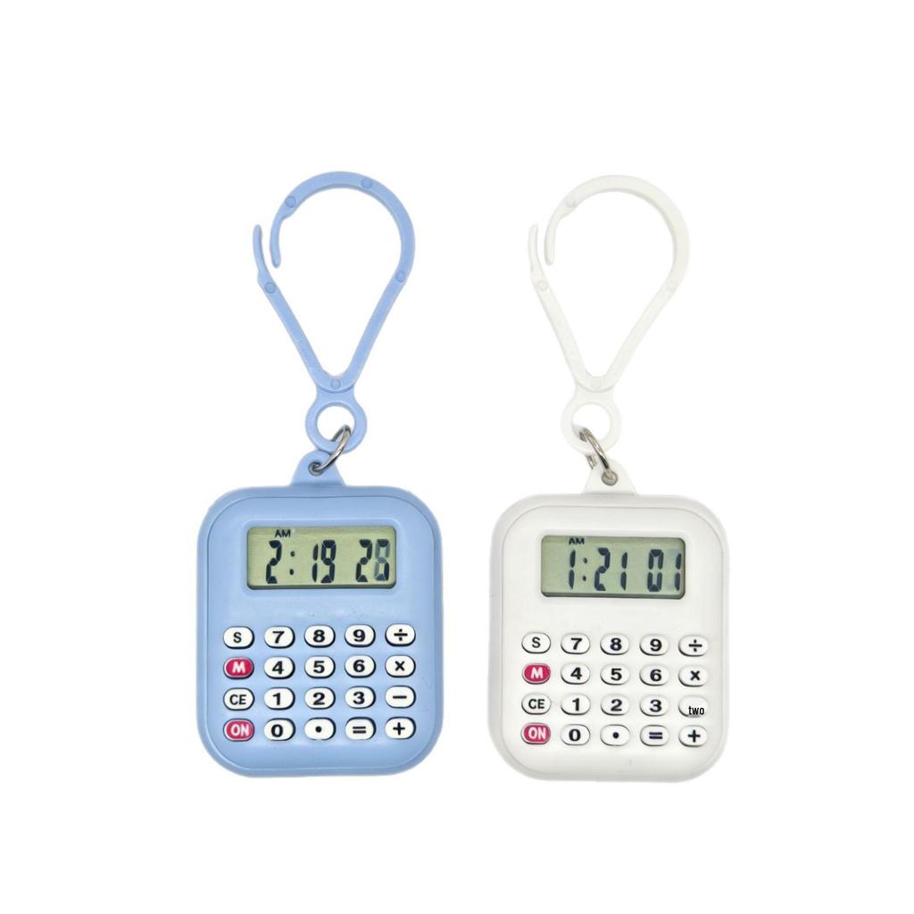 Mini Multifunctional Keychain Watch & Calculator – Time & Date Display
