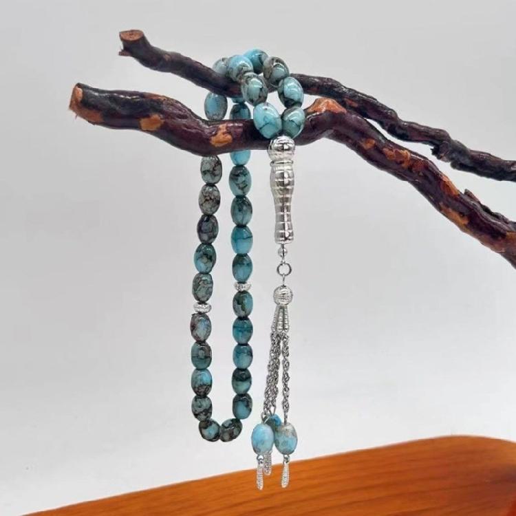 Handmade Glass Bead Rosary Bracelets Cross Pendants Bracelets Catholicism Prayer