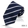 Men's High-Grade 8cm Business Silk Tie with Diagonal Stripes and Plaid Pattern for Wedding Suit