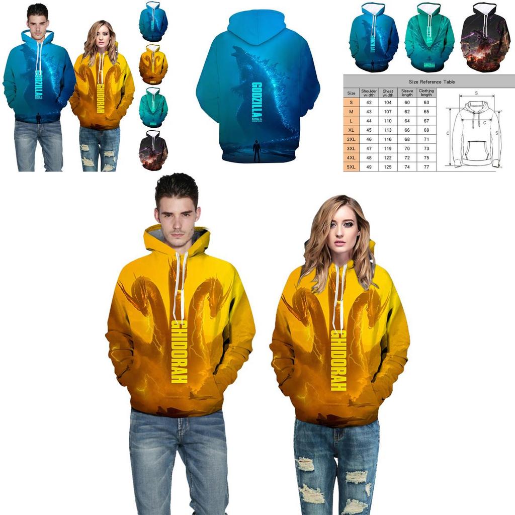 Luxurious New Godzilla King Of The Monsters 3d Print Hoodie For Men And Women