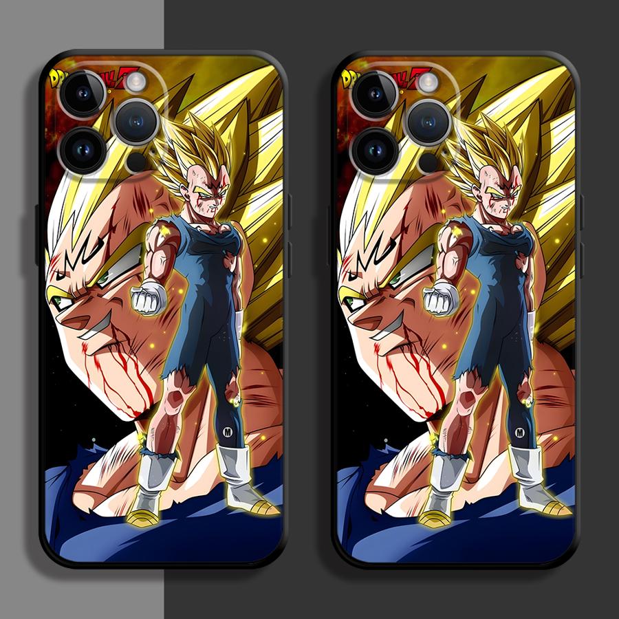 Dragon Ball Cool Saiyan Vegeta Case for iPhone 12 Mini 7 6s 13 Pro 11 16Pro Max XR 14 XS X 16e 8 Plus SE 15 Soft Cover