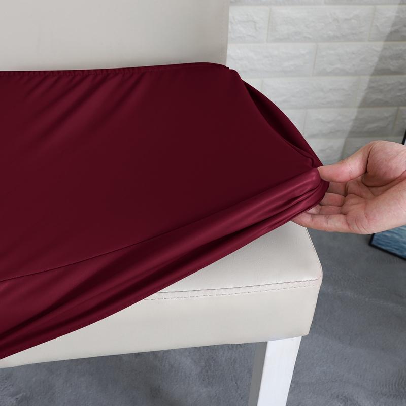 100% Waterproof PU Material Elastica Chair Cover for Dining Room Chair Seat Slipcovers Protector for Pets