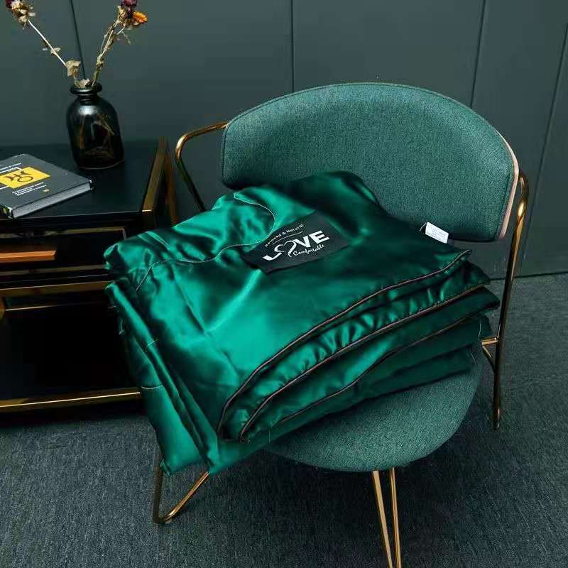 

1 шт. Летнее одеяло Ледяной шелк Одеяло Стираемое Охлаждающее ощущение Сон нагишом Кондиционер Тонкое одеяло Детское Односпальное Двуспальное Постельное белье 100x150cm зелёный