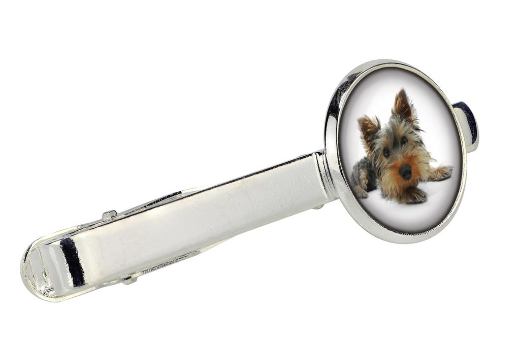 Yorkshire Terrier, Yorkie - Cufflinks and Tie with Your Photo, a Suit Decoration, Men's Jewelry from the Art-Dog Brand.