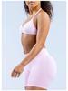 Reggiseno Sportivo Senza Ferretto in Nylon Opaco Altamente Elastico ad Asciugatura Rapida per Corsa, Fitness e Yoga