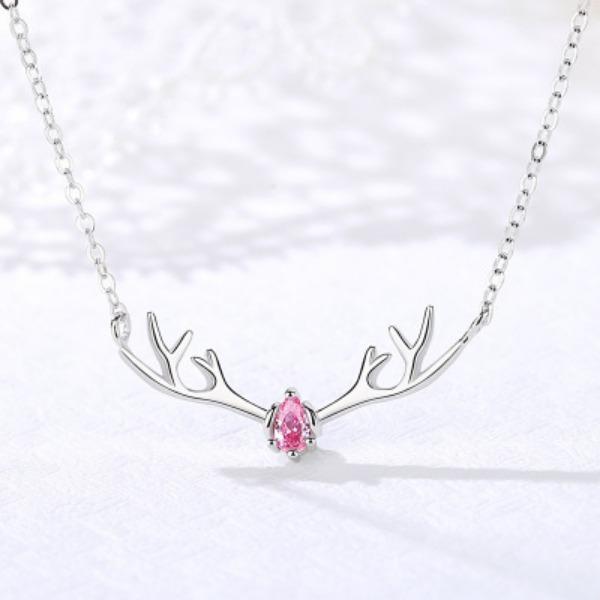 Japanese and Korean Creative Deer Horn Pendant - One Deer Has Your Necklace