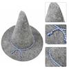 Halloween Enchanter Witch Hat Unique Wizard Men Women Retro Costume Cosplay