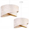 CEILING HANGING LAMP, SLANT LAMPSHADE, LEAVES, 45 Cm