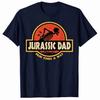 Grafiche Meme Divertenti Jurassic Dad Maglietta Unisex 100% Cotone Unisex di Alta Qualità Oversize Hawaiana Moda Lusso Maglietta a Girocollo
