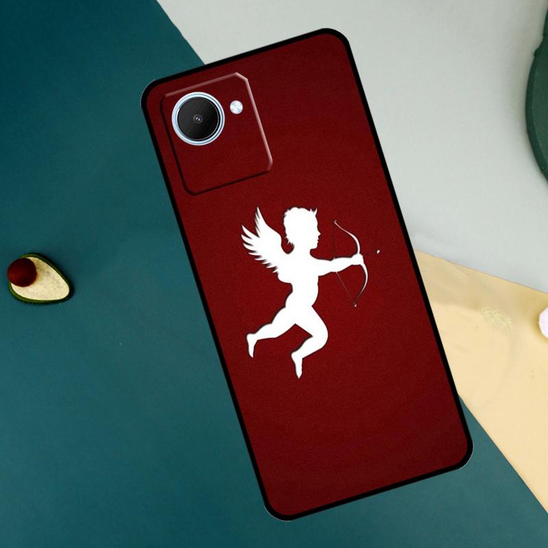 Angel Cupid Art Paint For Realme C63 C61 C71 C55 C67 C51 C75 C65 C53 10 11 12 13 14 Pro Plus GT6 GT7 15 Pro Case
