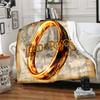 1pc Blanket The Lord of the Rings3 Print Design, Lightweight Blanket for Sofa, Bed- Soft &Warm, Gift for All Seasons like Christmas, Halloween