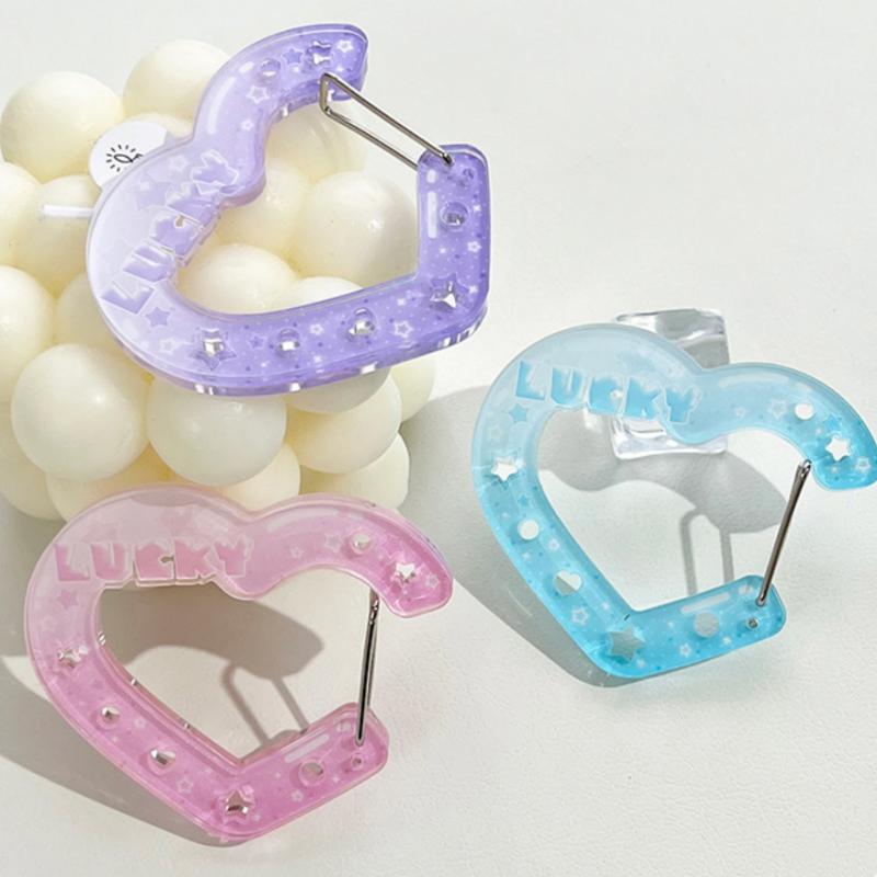 Akrylowy Brelok Kreskówkowy Uchwyt Ins Style Dom Uroczy Kształt Serca Dekoracja Na Zawieszkę Do Torby Haczyk DIY Wieszak Na Klucze