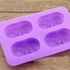 1 Pcs 4 Cavities Oval Olive Tree Silicone Soap Mold DIY Candle Soap Making Kits Handmade Cake Decorating Tools Home Decor Baking