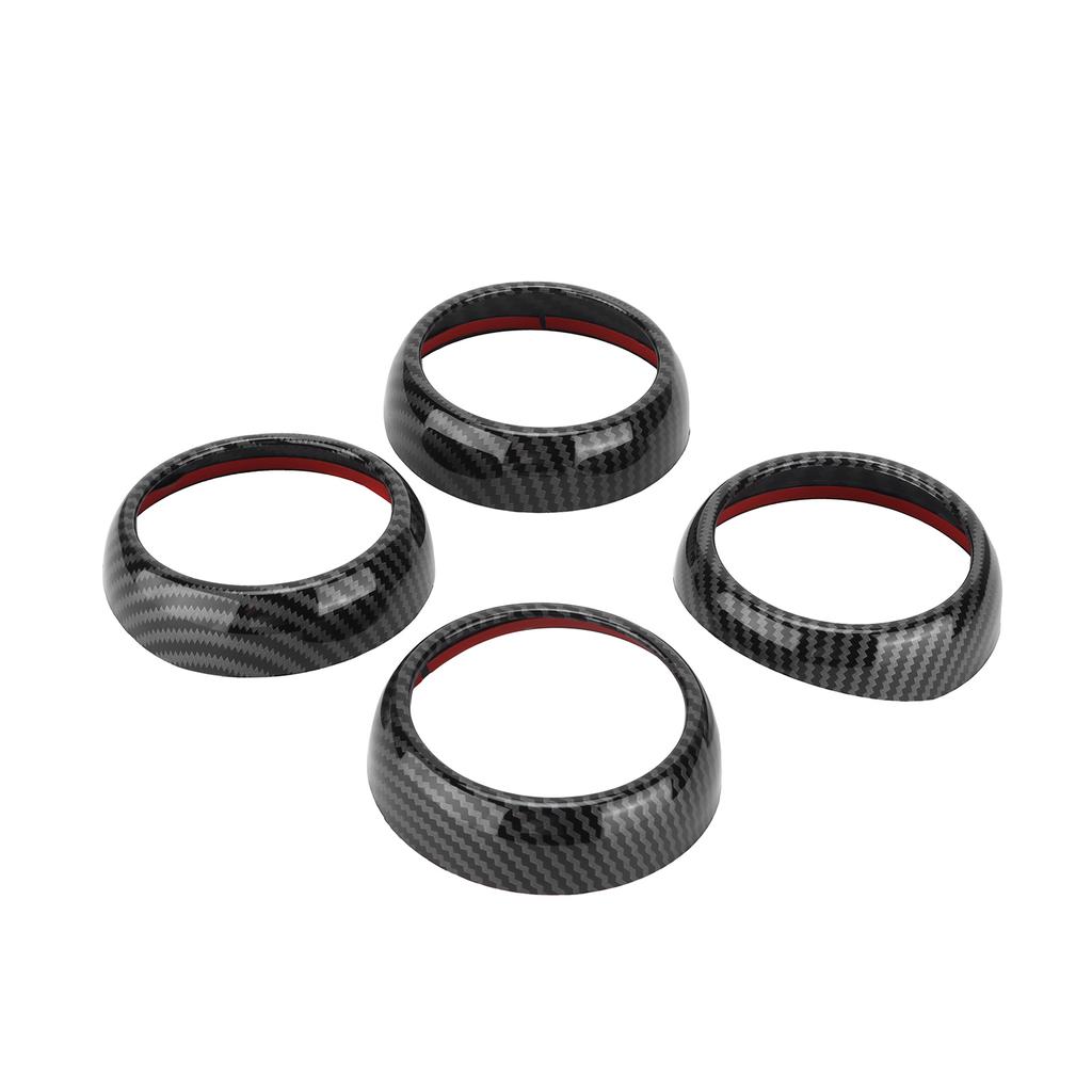 Carbon Fiber Style Air Vent Covers Trims Replacement for Smart Fortwo Forfour 453 2015‑2021