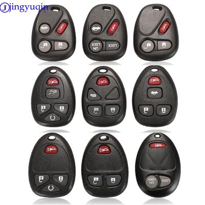 Jingyuqin Para Buick Hummer H3 GMC Para Chevrolet Colorado Isuzu Carcasa de Llave de Coche 3/4/5 Botones Carcasa de Llave Remota Fob en Blanco
