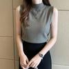 Summer New Bottoming Shirt Women's Summer Slim-fitting Thin Sweater Sleeveless Knitted Sweater with Vest Short Top