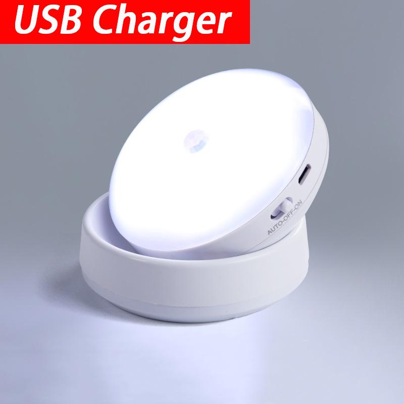 

Motion LED Night Light USB зарядка шкаф ночник тумбочка для спальни дома шкаф датчик света