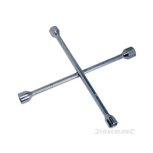 Clé en croix - 17, 19, 21 & 23 mm silverline