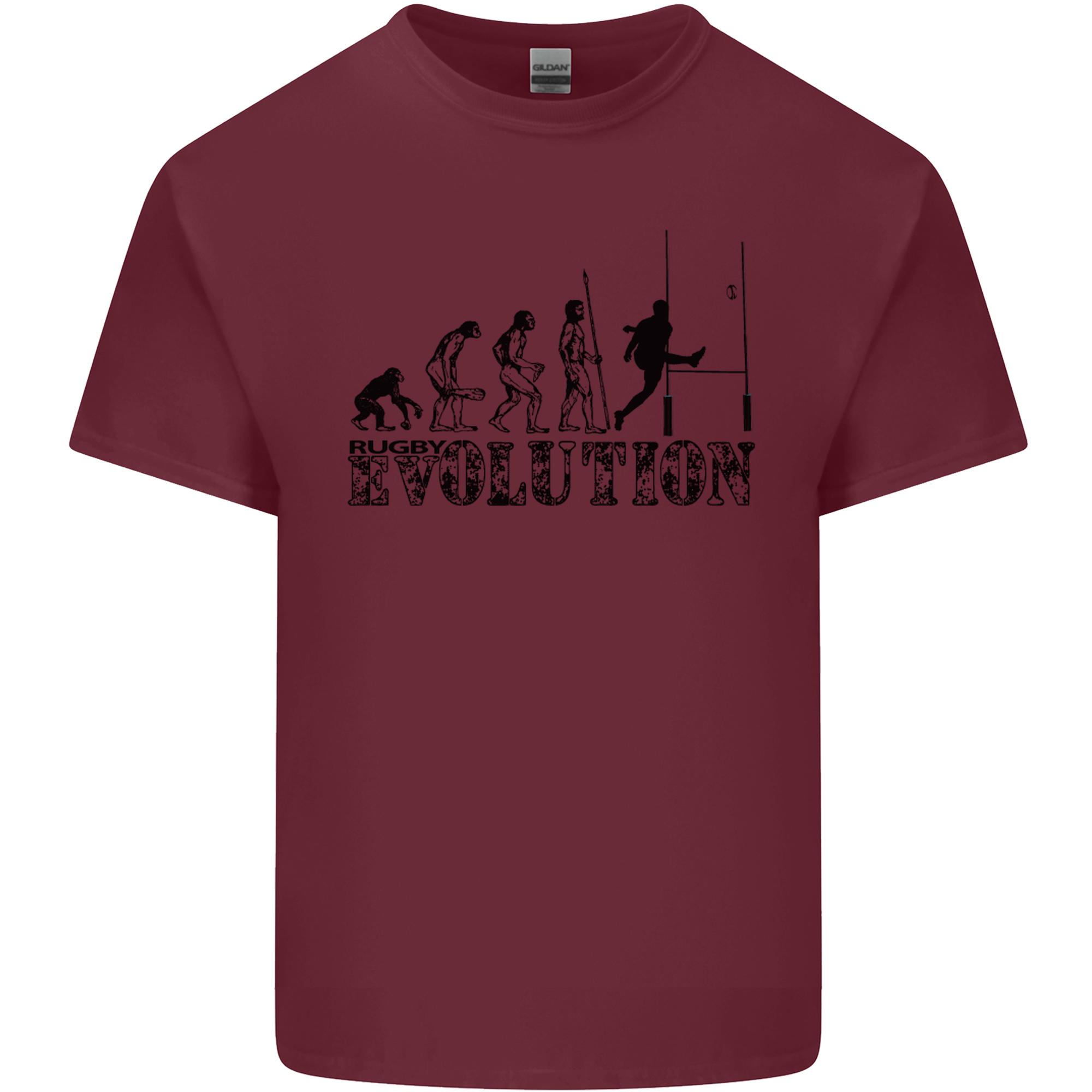 Evolution of Rugby Player Union Funny Unisexs Light Cotton TShirt S
