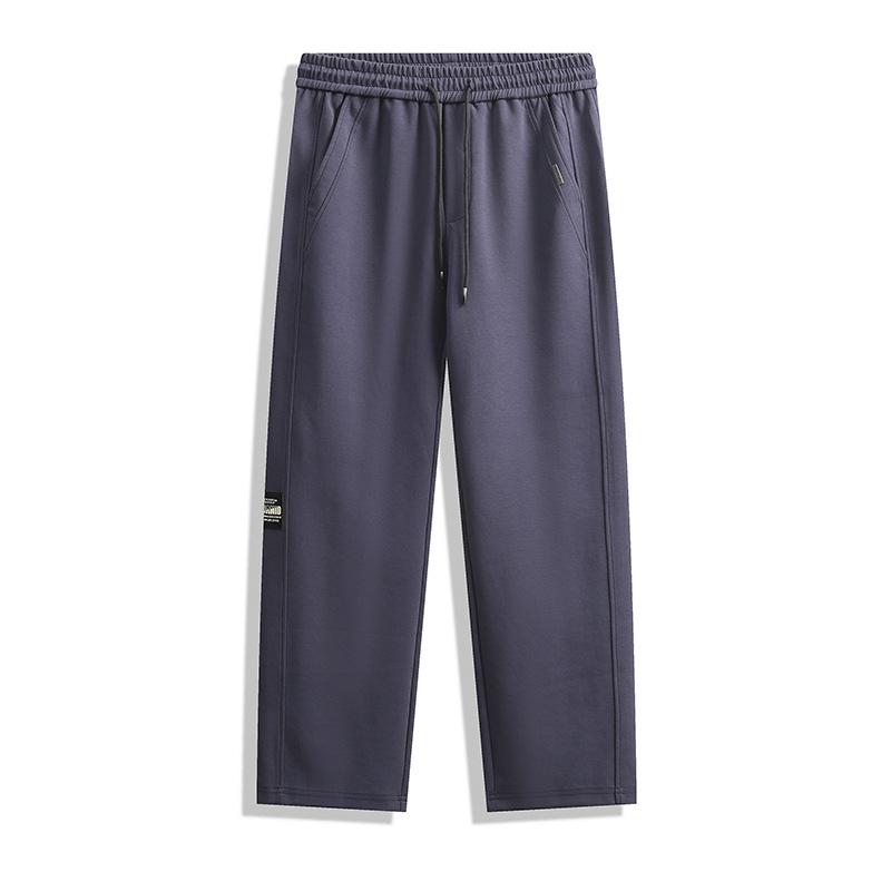 Men's spring and autumn new casual sweatpants loose and versatile solid color blue and young straight sweatpants trousers men