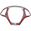 Car Steering Wheel Cover Molding Cover Trims Accessories Compatible for Chevrolet Corvette C7 2014-2019 Carbon Fiber Look Steering Wheel Accessories