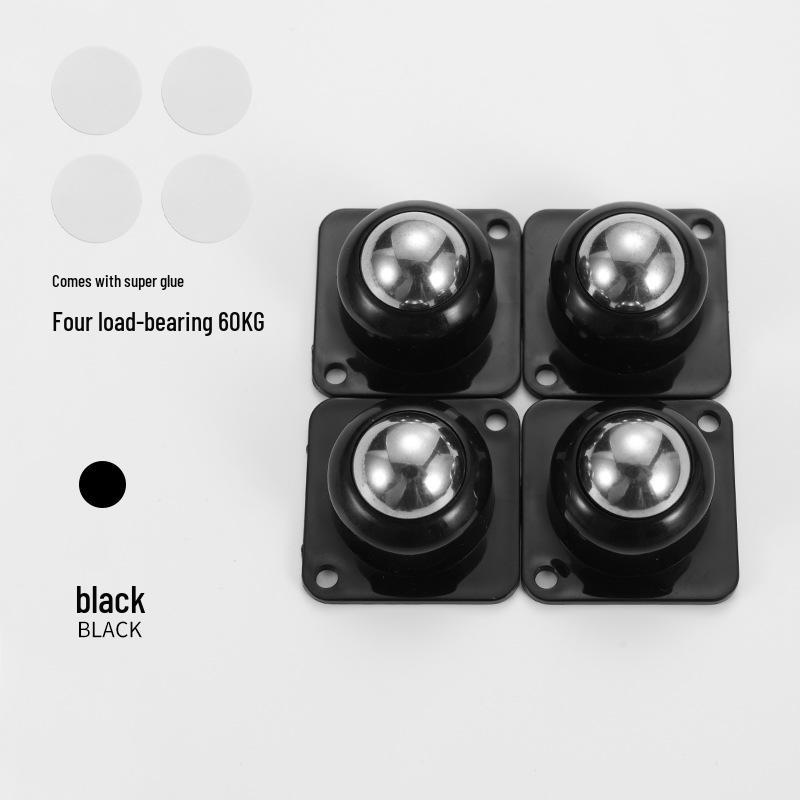 Universal Silent Swivel Chair Caster – Small Adhesive Roller Wheels