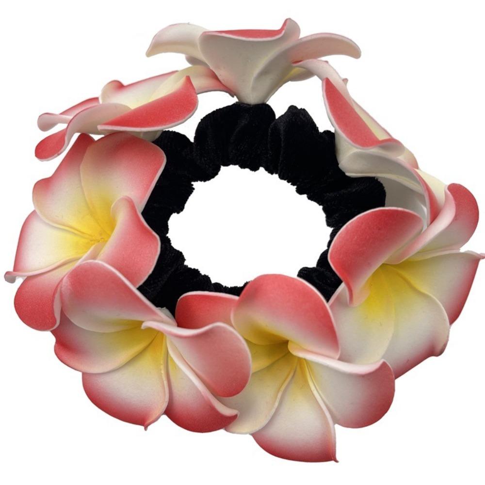 Elegant Hawaiian Flower Hair Ropes Attractive Hair Accessories  For Wedding Vacation Travel