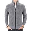 2024 herbst Winter Neue männer Jacke Slim Fit Stehkragen Zipper Jacke Männer Solide Baumwolle Dicke Warme Männer Pullover