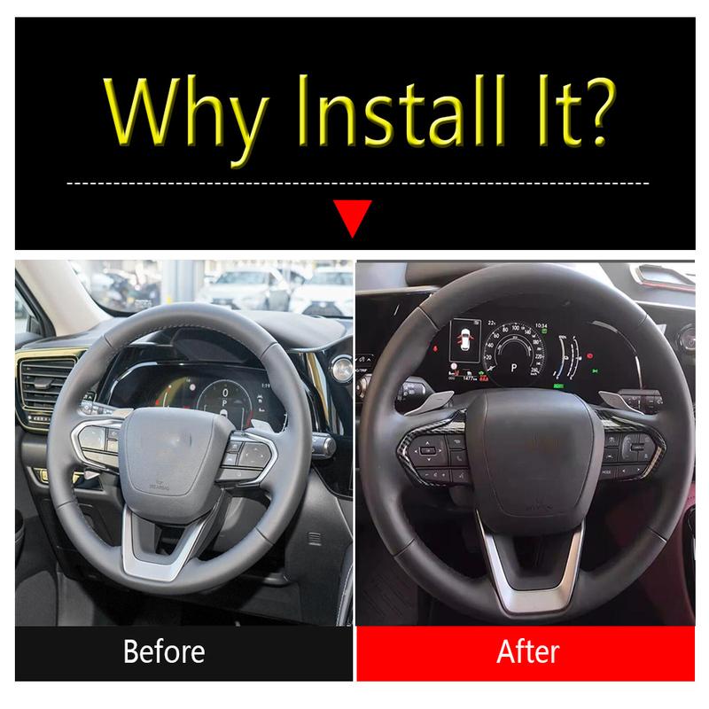 For Lexus LBX 2024 2025 2026 Car Steering Wheel Decoration Cover Trim ABS Carbon Fiber Interior Accessories Interior Refit Kit
