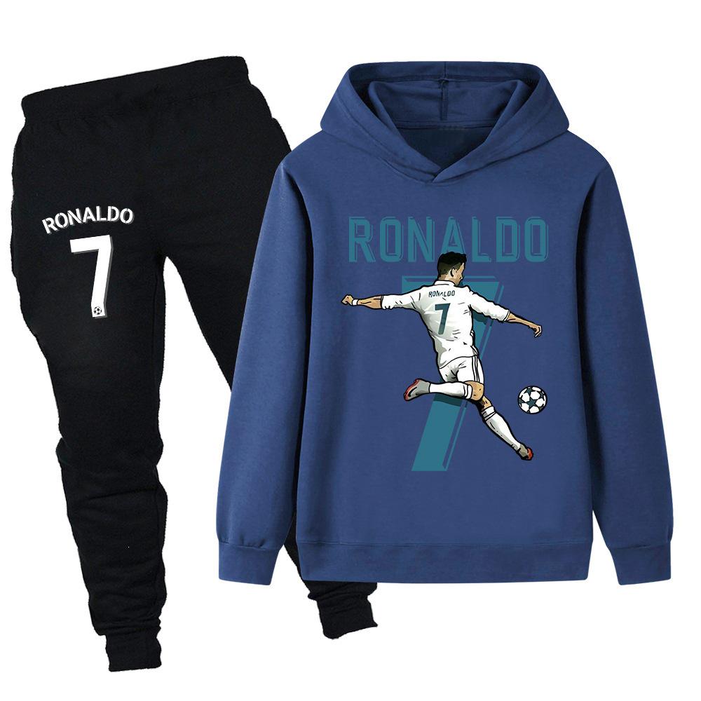 Kinder Cartoon Kapuzenpullover Set - Frühling/Herbst Stil 120 cm black