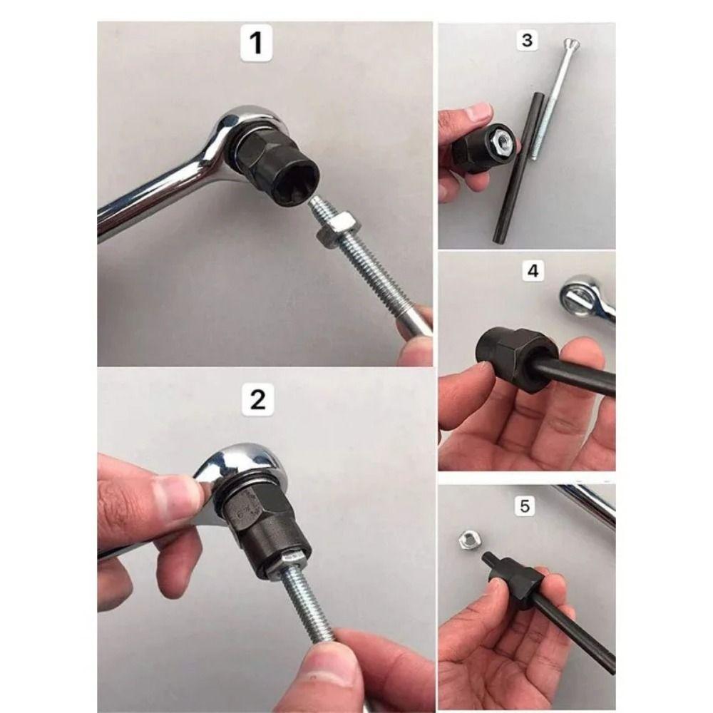With Aluminum Box Broken Nut Remover Hexagonal Design Nut Removal Socket  Frozen Bolts