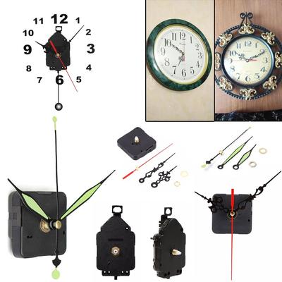 Classic Mute Accessories Repair Replacement Clock Movement Mechanism Pendulum Parts + Hands