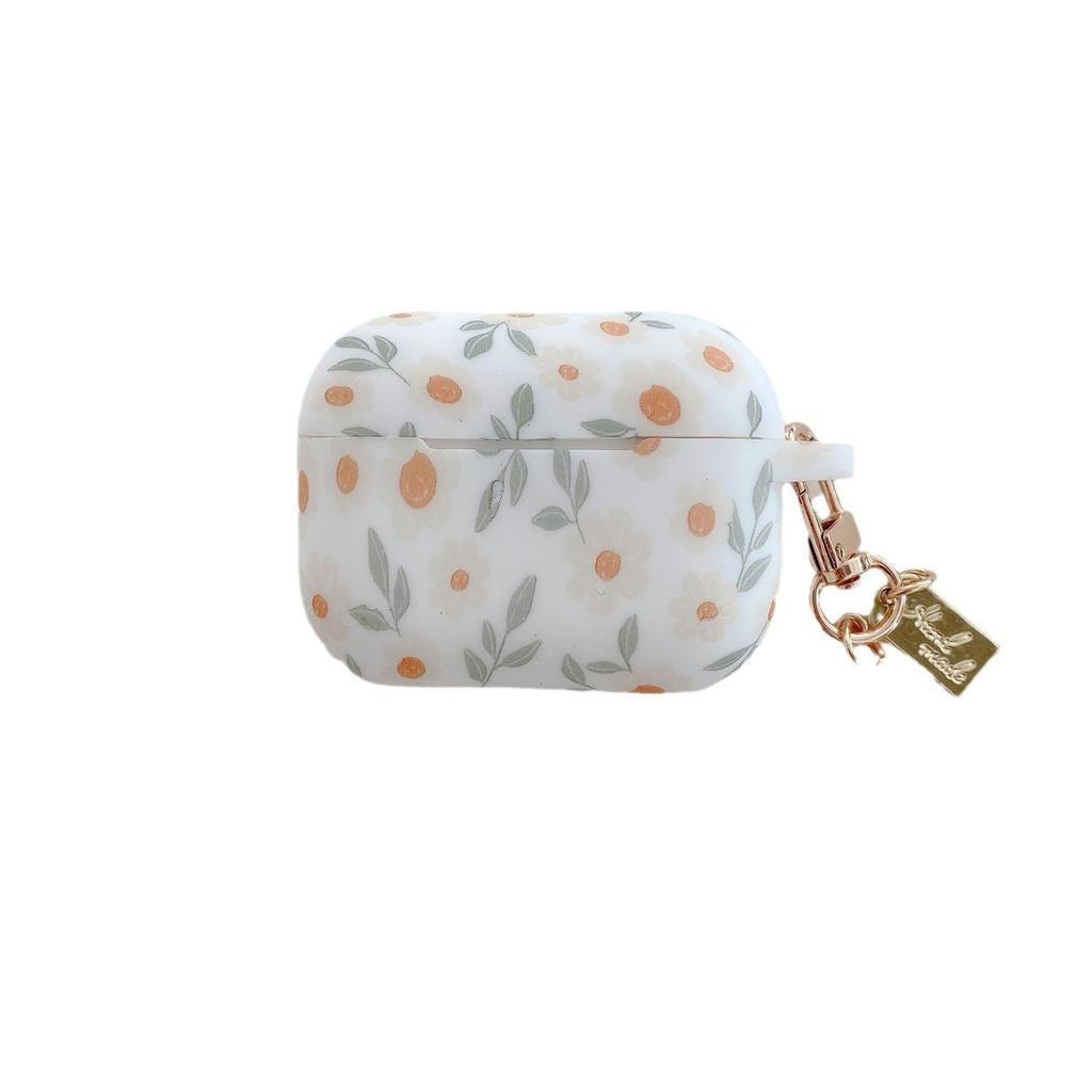 Silicone printed flowers for Apple AirPods 1 generation Bluetooth headset case Pro1 headphone case new 1