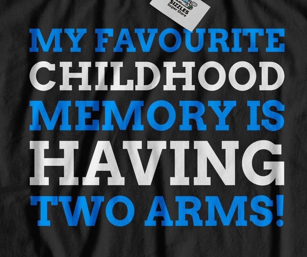 Unisex Funny Arm Amputee T-Shirt Missing Arm Gifts & One Arm tees L