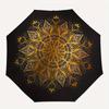 1pc Golden Mandala Pattern Umbrella with Plastic Handle,Suitable for All Seasons Home Travel Outdoor UmbrellaM1275