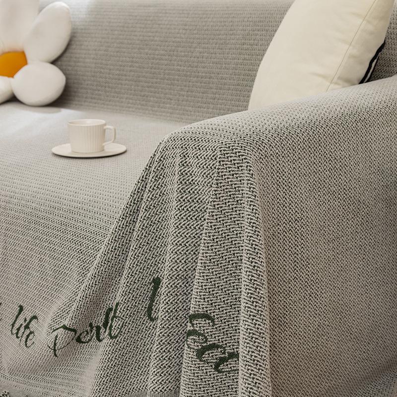 Modernes, schlichtes Sofatuch, Anti-Katzenkratzer-Sofabezug, Vier Jahreszeiten, universeller Ins-Stil, Bezugstuch, Chenille-Sofabezug