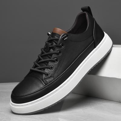2024 Marca Classica Suola Resistente all'Usura Scarpe da Uomo in Vera Pelle Eleganti Bianche di Tendenza Scarpe Business Casual da Uomo Versatili