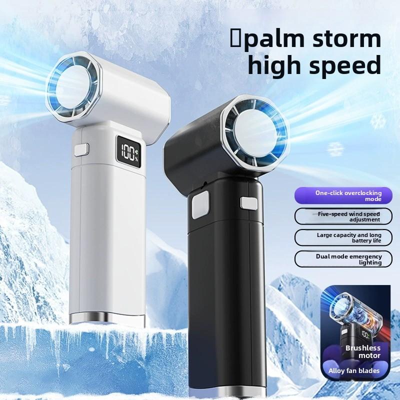 Ventilador de mano portátil recargable por USB mini ventilador de escritorio de alta velocidad