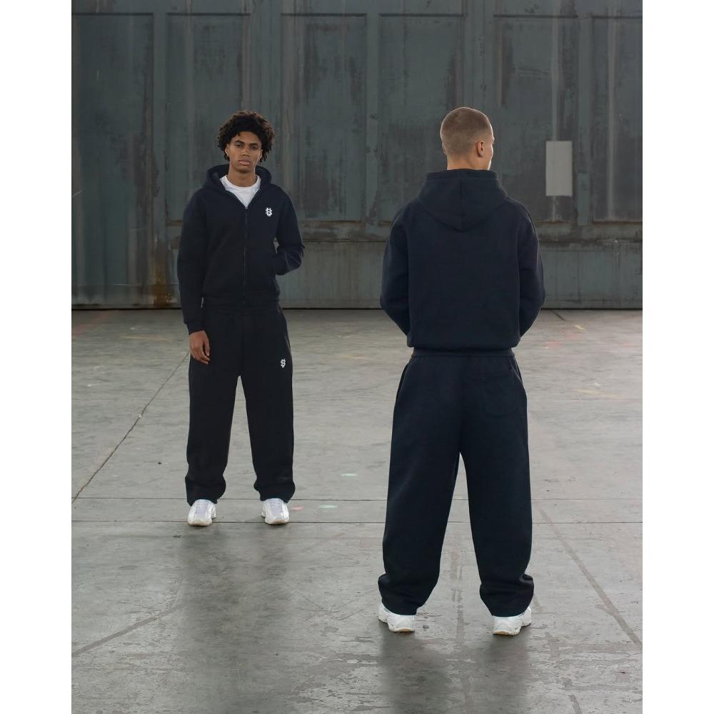 Herren Monochromer Sport- und Freizeitanzug, Minimalistisch und Multifunktional, Bequemer Stoff, Schlicht und Modisch, Leicht für den täglichen Gebrauch