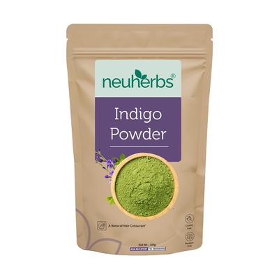 Neuherbs Indigo Powder For Natural Black Hair Color 100g Pure Leaf Powder