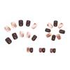 Mocha brown smudge nail art autumn and winter new wear nail chocolate brown ice brown nail product can be